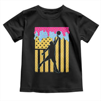 Basketball Ice Cream Drip American Flag Youth Players Toddler T Shirt