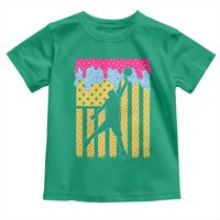 Basketball Ice Cream Drip American Flag Youth Players Toddler T Shirt