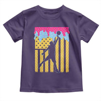 Basketball Ice Cream Drip American Flag Youth Players Toddler T Shirt