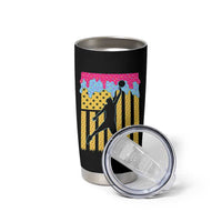 Basketball Ice Cream Drip American Flag Youth Players Tumbler Cup