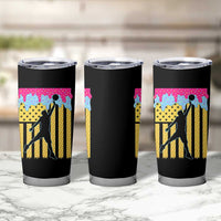 Basketball Ice Cream Drip American Flag Youth Players Tumbler Cup