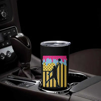 Basketball Ice Cream Drip American Flag Youth Players Tumbler Cup