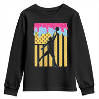 Basketball Ice Cream Drip American Flag Youth Players Youth Sweatshirt