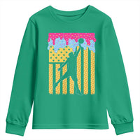 Basketball Ice Cream Drip American Flag Youth Players Youth Sweatshirt