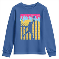 Basketball Ice Cream Drip American Flag Youth Players Youth Sweatshirt
