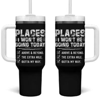 Place I Wont Be Going Today Tumbler With Handle Funny Work Humor Sarcastic Quote