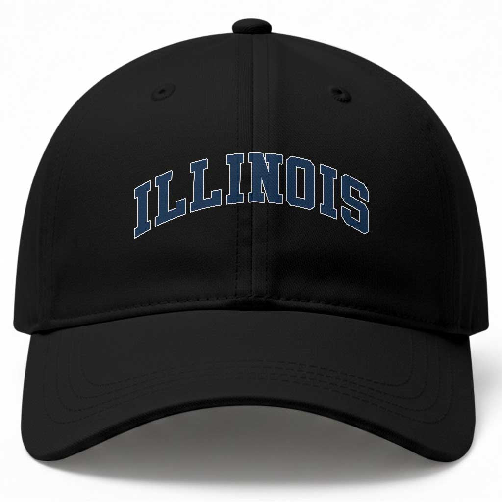 Illinois Sports Fan Vintage Bold Throwback IL State Baseball Cap