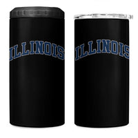 Illinois Sports Fan Vintage Bold Throwback IL State 4 in 1 Can Cooler Tumbler