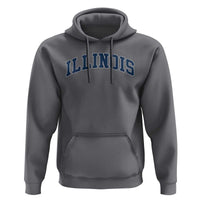 Illinois Sports Fan Vintage Bold Throwback IL State Hoodie