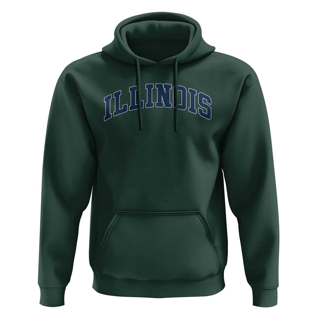 Illinois Sports Fan Vintage Bold Throwback IL State Hoodie