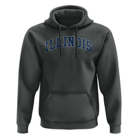 Illinois Sports Fan Vintage Bold Throwback IL State Hoodie