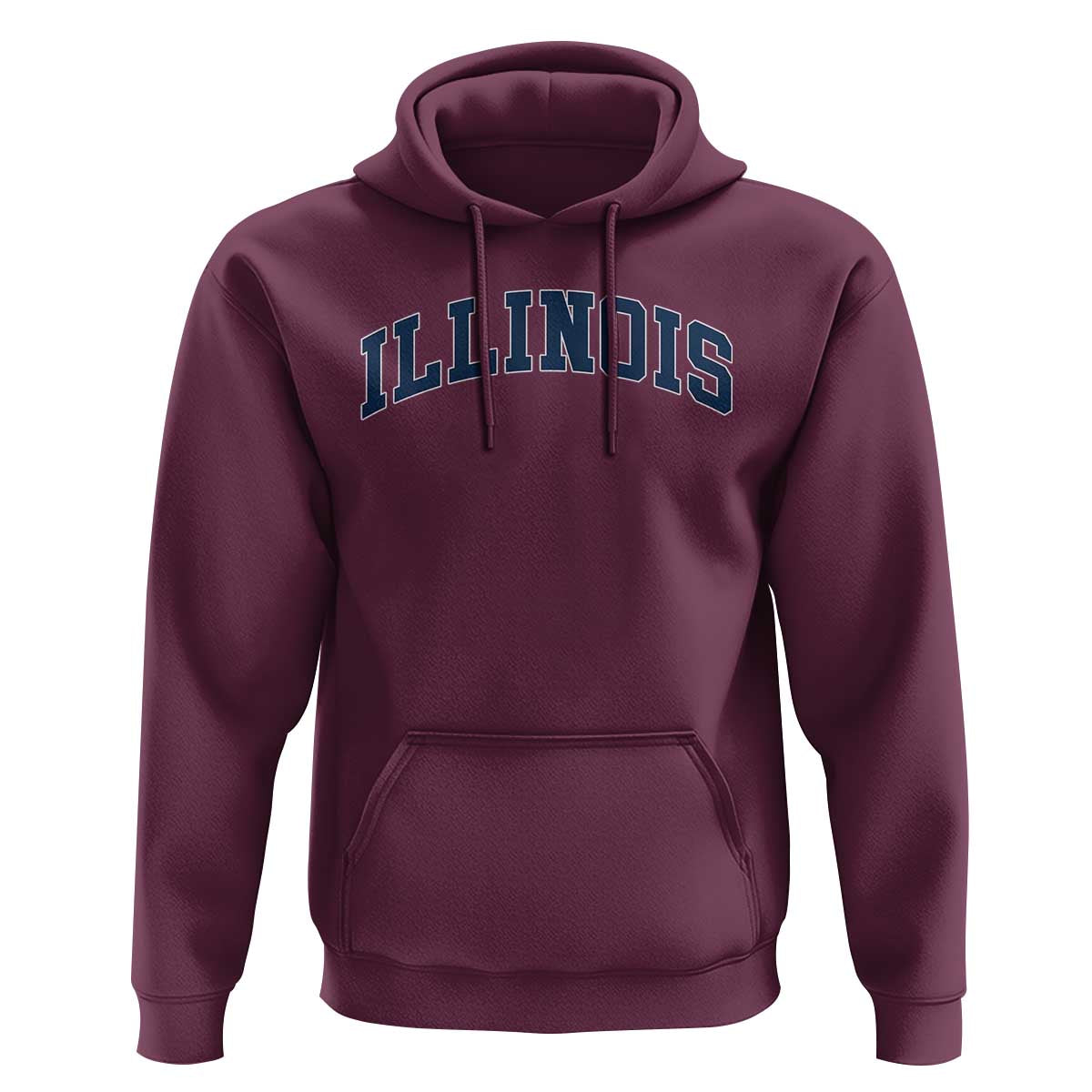 Illinois Sports Fan Vintage Bold Throwback IL State Hoodie