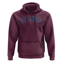 Illinois Sports Fan Vintage Bold Throwback IL State Hoodie