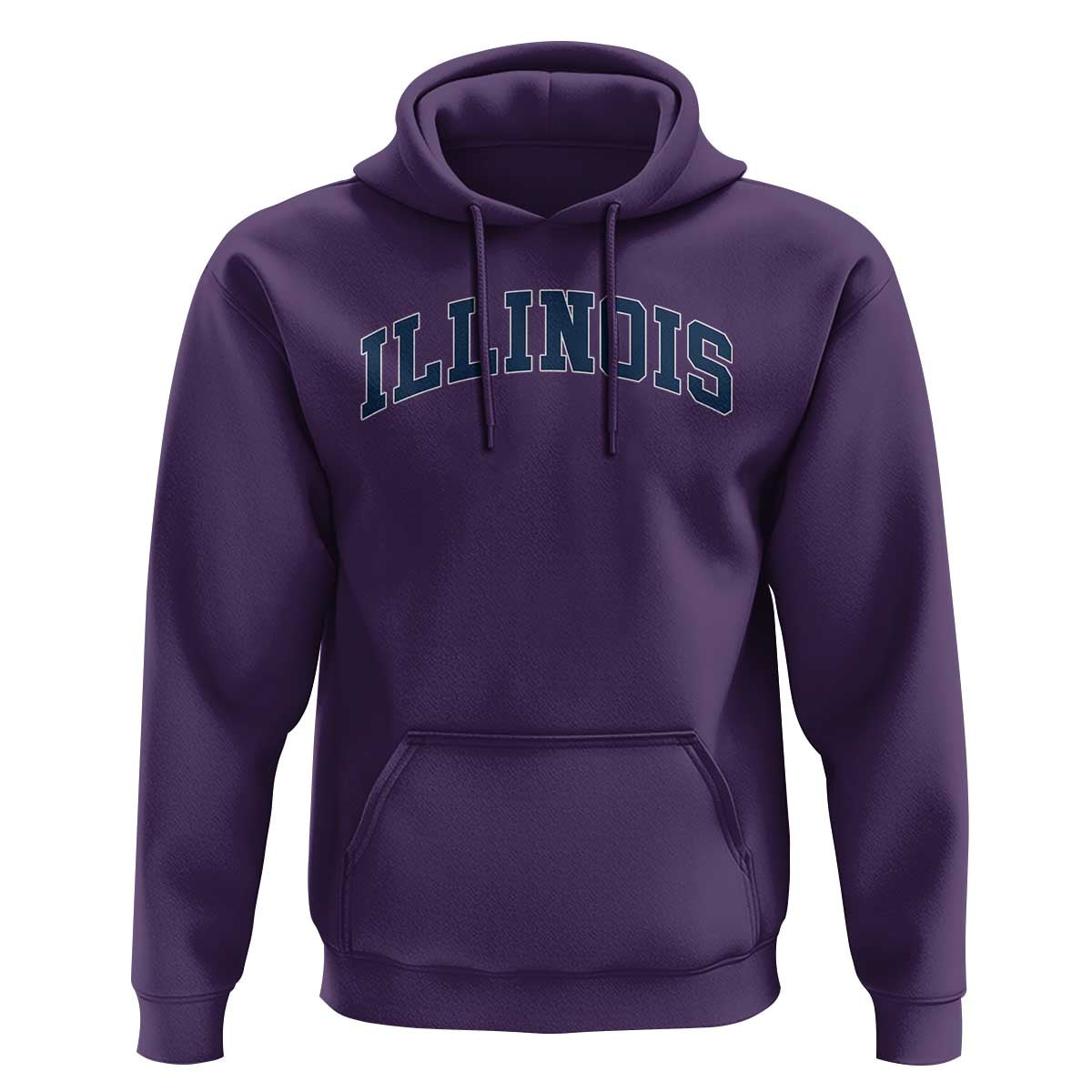 Illinois Sports Fan Vintage Bold Throwback IL State Hoodie