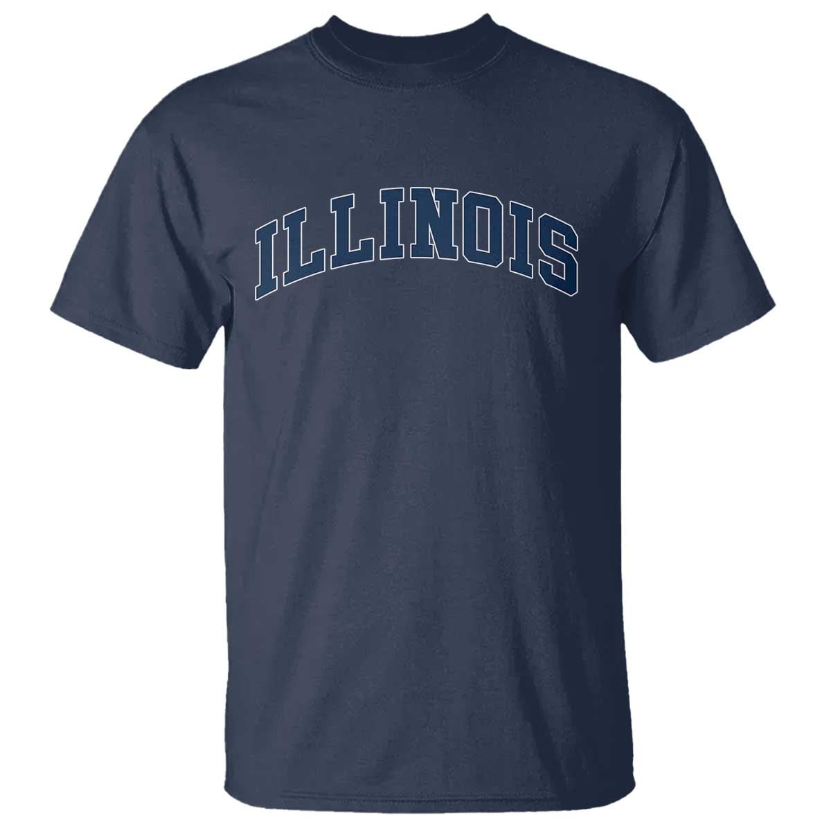 Illinois Sports Fan Vintage Bold Throwback IL State T Shirt