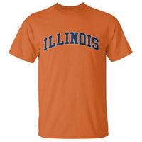 Illinois Sports Fan Vintage Bold Throwback IL State T Shirt