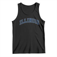 Illinois Sports Fan Vintage Bold Throwback IL State Tank Top