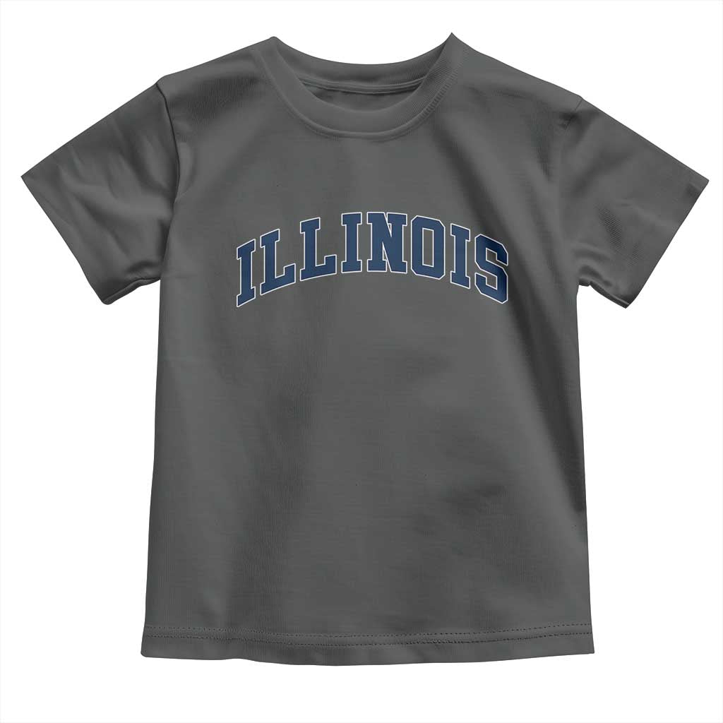 Illinois Sports Fan Vintage Bold Throwback IL State Toddler T Shirt
