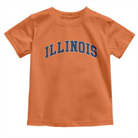 Illinois Sports Fan Vintage Bold Throwback IL State Toddler T Shirt