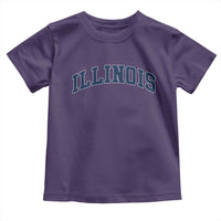 Illinois Sports Fan Vintage Bold Throwback IL State Toddler T Shirt