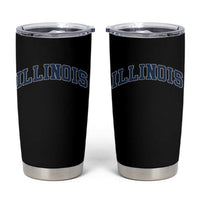Illinois Sports Fan Vintage Bold Throwback IL State Tumbler Cup