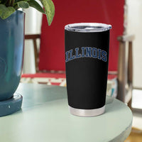Illinois Sports Fan Vintage Bold Throwback IL State Tumbler Cup