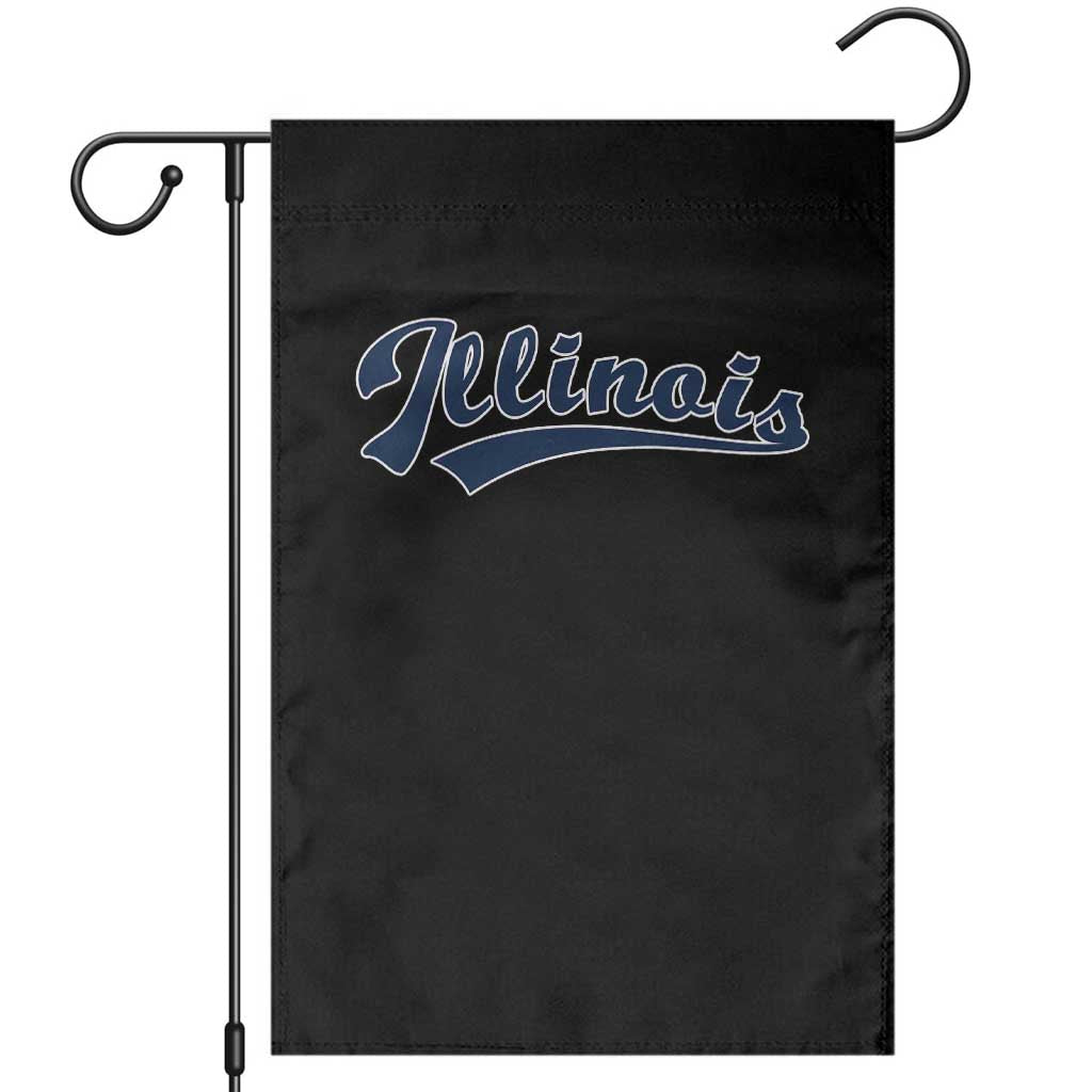 Illinois Varsity Script Classic Sports Jersey Style Garden Flag