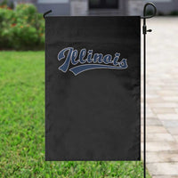 Illinois Varsity Script Classic Sports Jersey Style Garden Flag