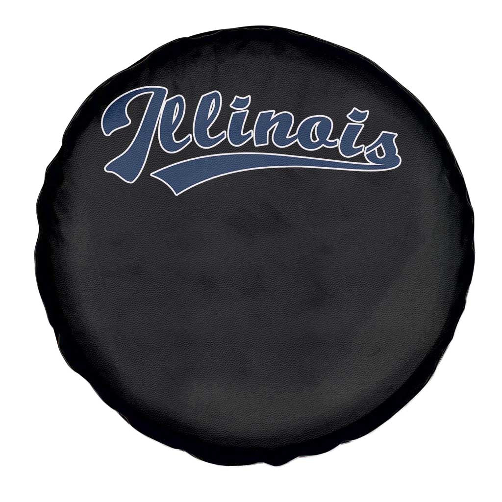 Illinois Varsity Script Classic Sports Jersey Style Spare Tire Cover