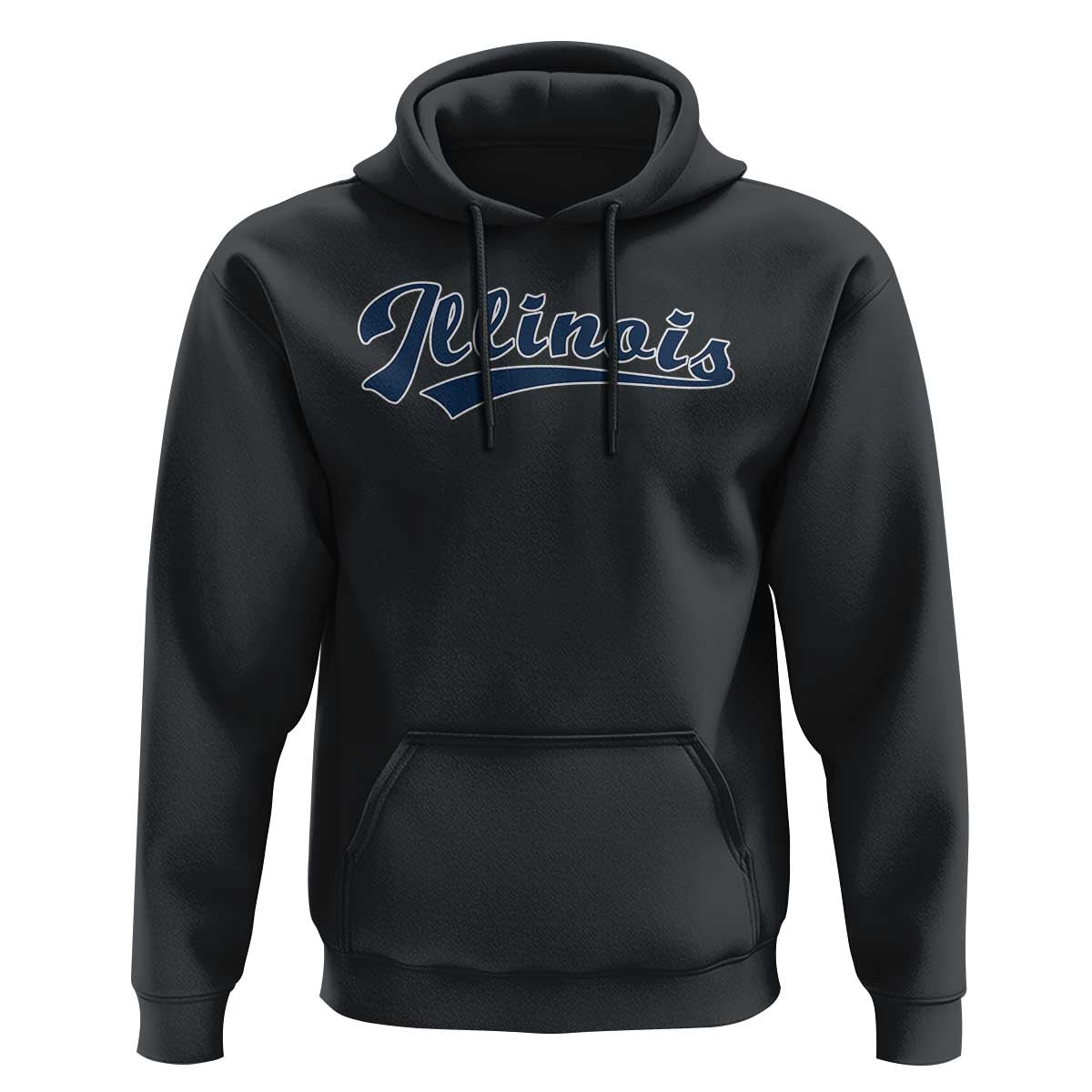 Illinois Varsity Script Classic Sports Jersey Style Hoodie