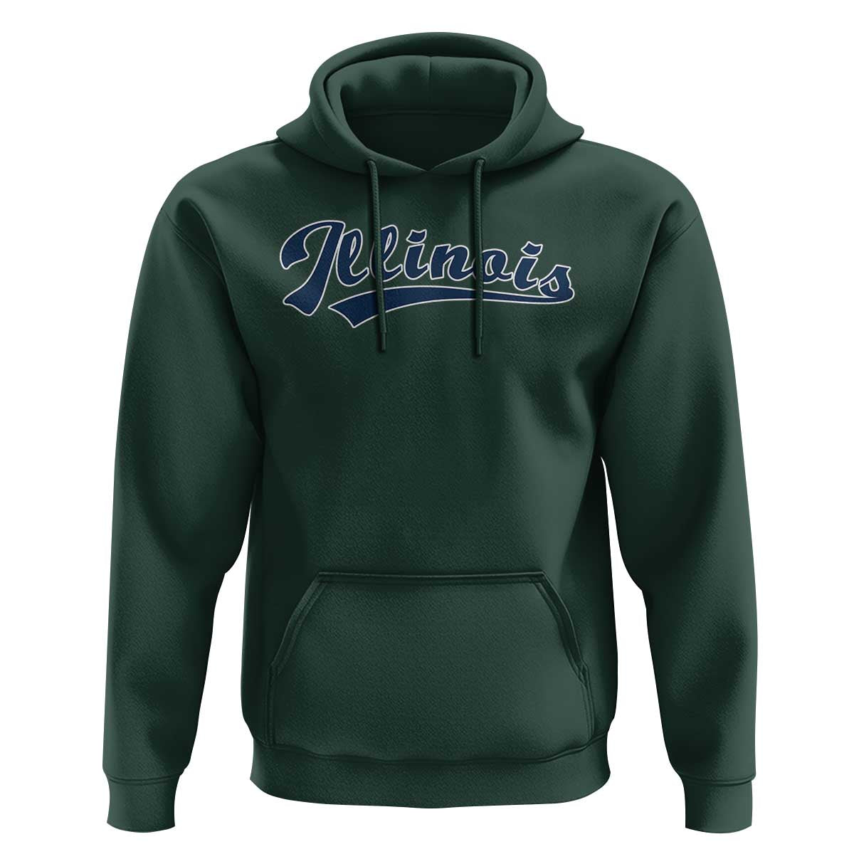 Illinois Varsity Script Classic Sports Jersey Style Hoodie
