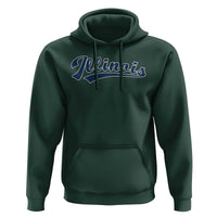 Illinois Varsity Script Classic Sports Jersey Style Hoodie