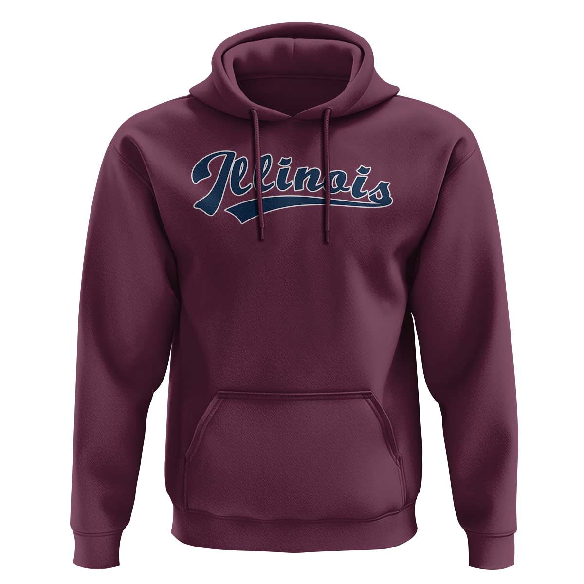 Illinois Varsity Script Classic Sports Jersey Style Hoodie