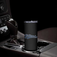 Illinois Varsity Script Classic Sports Jersey Style Skinny Tumbler