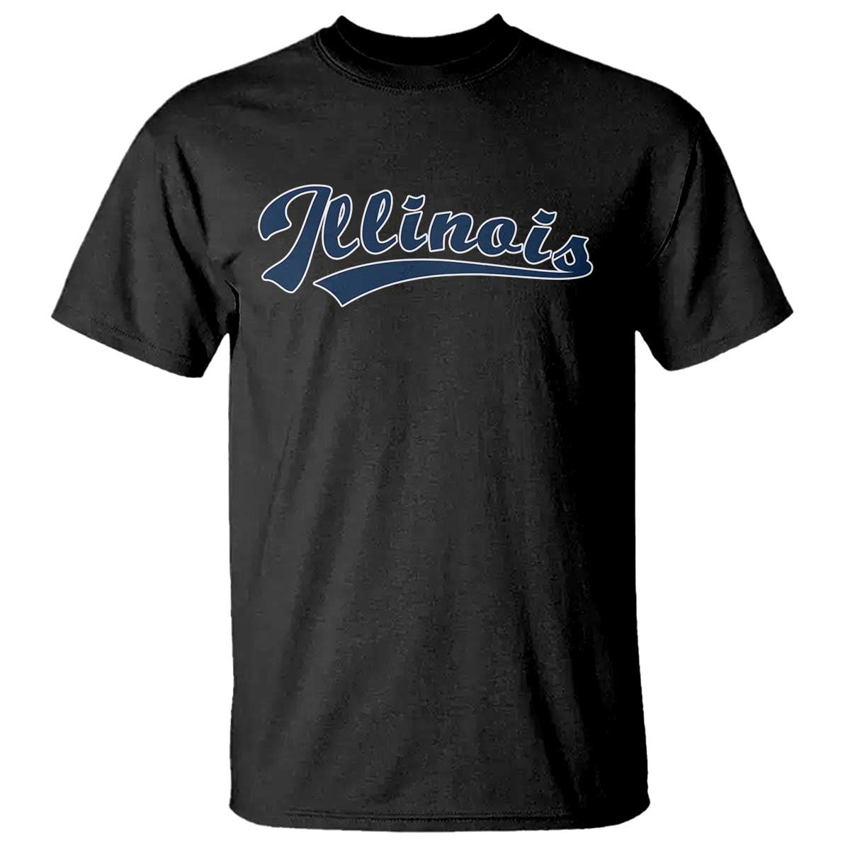Illinois Varsity Script Classic Sports Jersey Style T Shirt