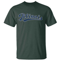 Illinois Varsity Script Classic Sports Jersey Style T Shirt