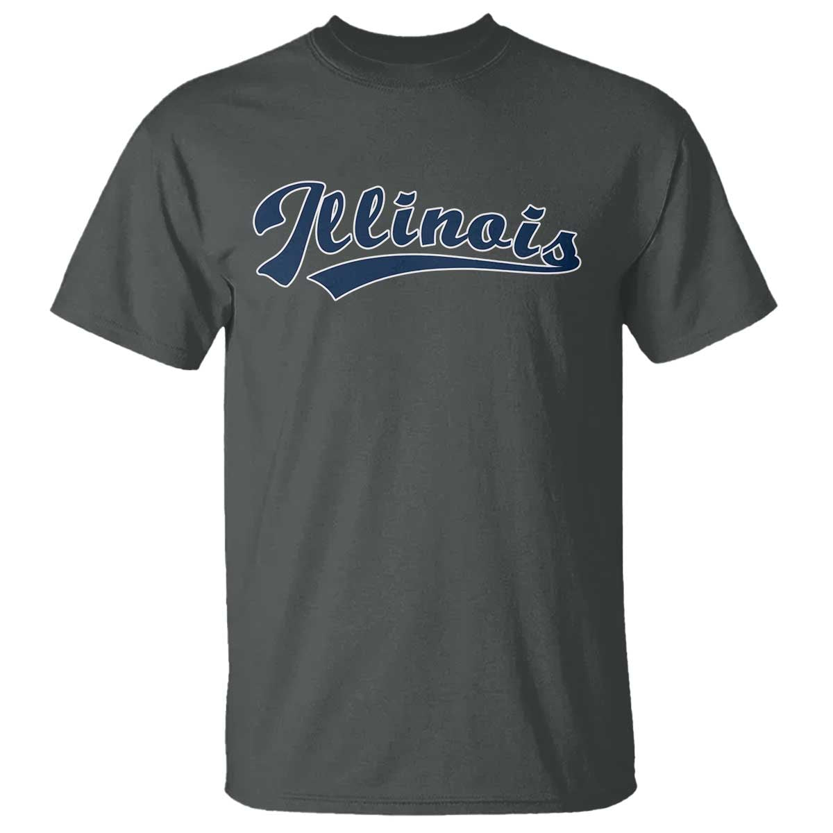 Illinois Varsity Script Classic Sports Jersey Style T Shirt