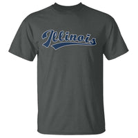 Illinois Varsity Script Classic Sports Jersey Style T Shirt