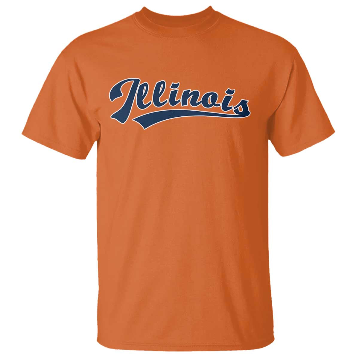 Illinois Varsity Script Classic Sports Jersey Style T Shirt