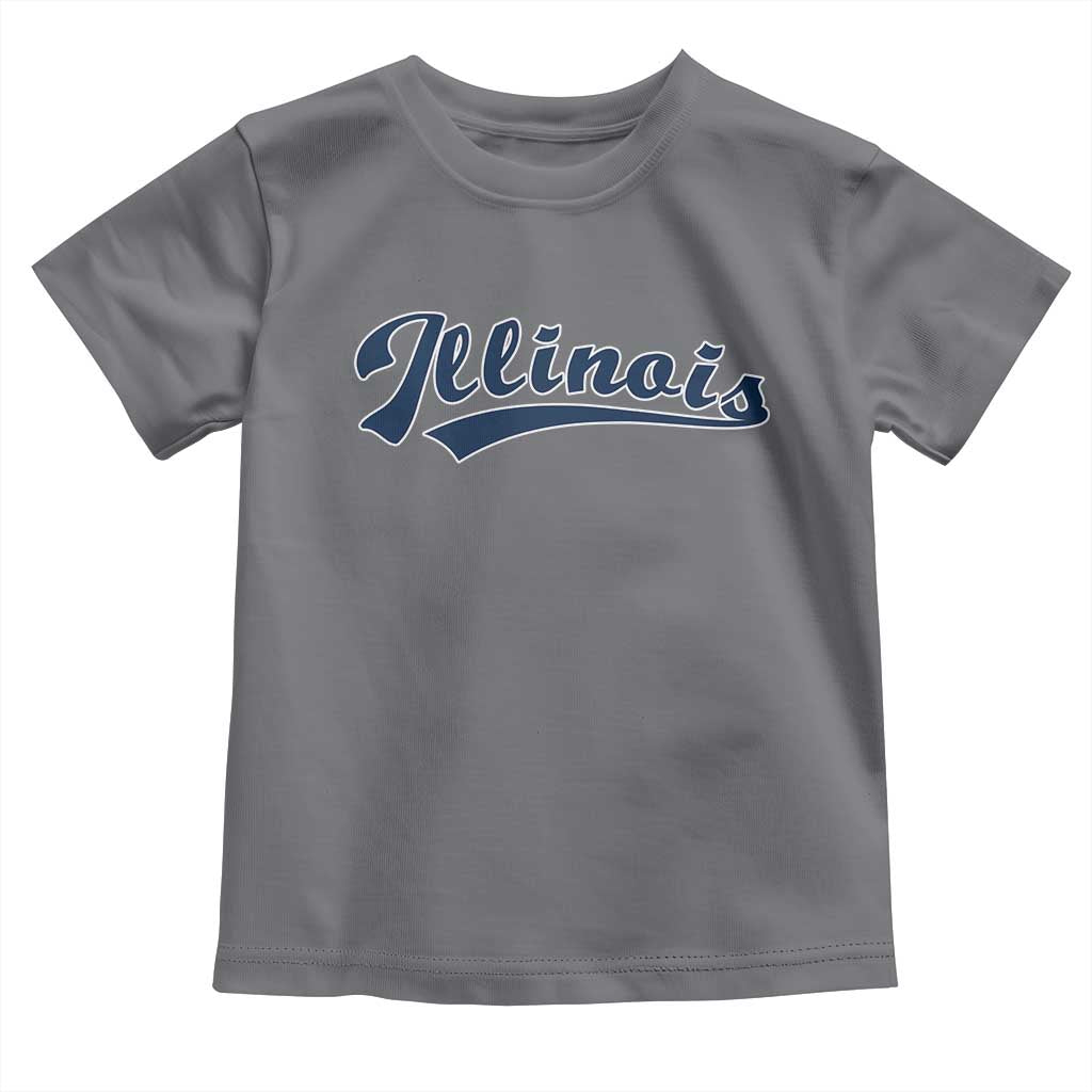 Illinois Varsity Script Classic Sports Jersey Style Toddler T Shirt