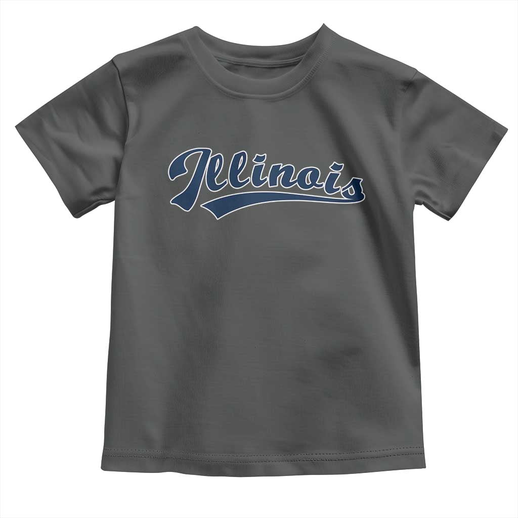Illinois Varsity Script Classic Sports Jersey Style Toddler T Shirt