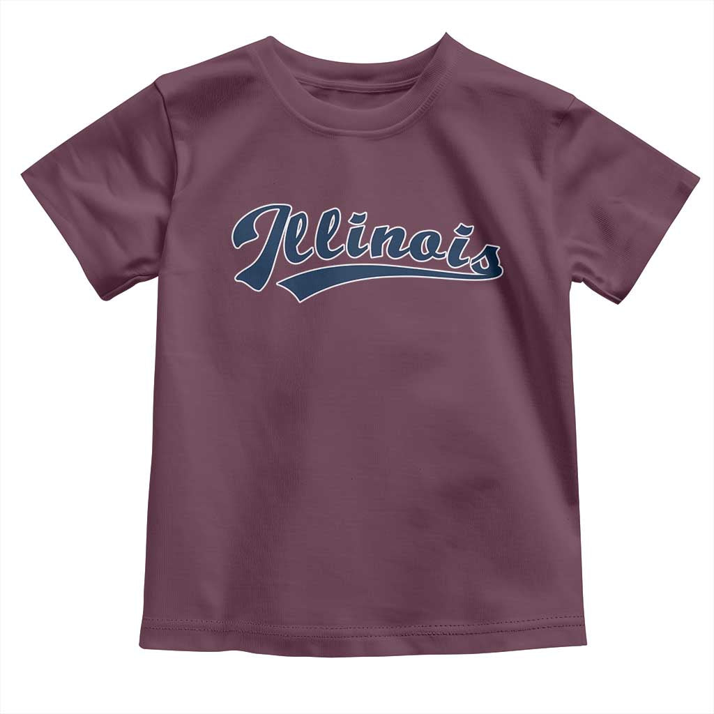 Illinois Varsity Script Classic Sports Jersey Style Toddler T Shirt