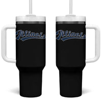 Illinois Varsity Script Classic Sports Jersey Style Tumbler With Handle