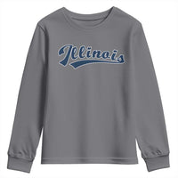 Illinois Varsity Script Classic Sports Jersey Style Youth Sweatshirt