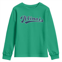 Illinois Varsity Script Classic Sports Jersey Style Youth Sweatshirt