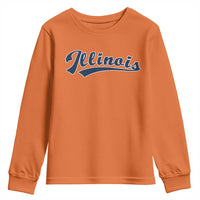 Illinois Varsity Script Classic Sports Jersey Style Youth Sweatshirt