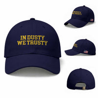 In Dusty We Trusty Baseball Cap Michigan State Basketball Quote