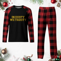 In Dusty We Trusty Plaid Pajama Set Michigan State Basketball Quote