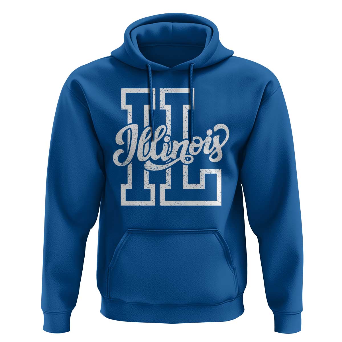 Illinois Sports Fan Hoodie Varsity Aesthetic IL State Pride