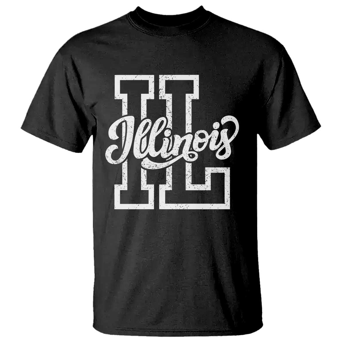 Illinois Sports Fan T Shirt Varsity Aesthetic IL State Pride